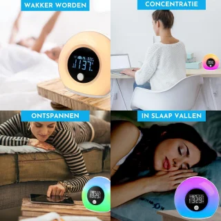 Wake Up Light Bluetooth Speaker Radio Ambilight Wekker