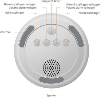 Wake Up Light Digitale Alarmklok Wit