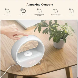 Wake up Light Digitale Wekker Bluetooth Speaker