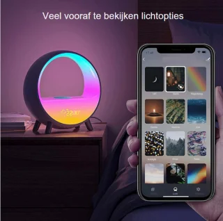 Wake up Light Digitale Wekker Bluetooth Speaker