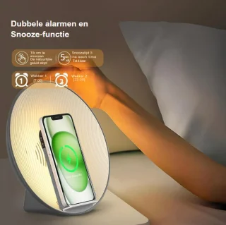 Wake up Light Digitale Wekker Dual Alarm