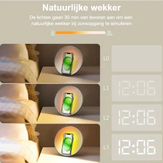 Wake up Light Digitale Wekker Dual Alarm