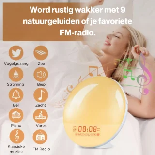 Wake Up Light Digitale Wekker FM Radio