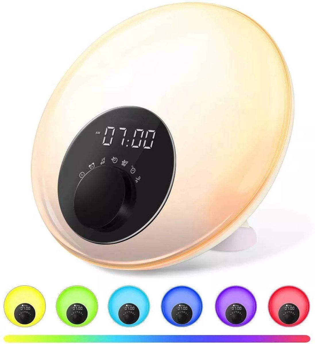 De Wake Up Light Digitale Wekker Lichtwekker FM Radio in één oogopslag