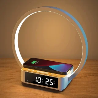 Wake Up Light Digitale Wekker met Draadloze Oplaadfunctie