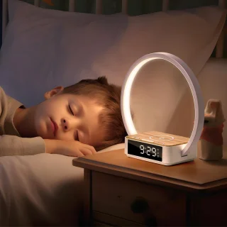Wake Up Light Digitale Wekker met Draadloze Oplaadfunctie
