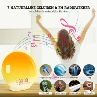Wake up Light Digitale Wekker Met Snoer