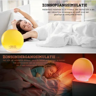 Wake up Light Digitale Wekker Met Snoer
