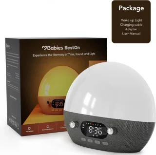 Wake Up Light digitale wekker met USB en app - wit