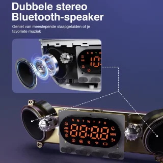 Wake Up Light digitale wekker met USB en app - wit