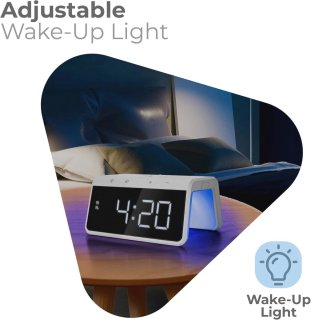 Wat vinden we goed aan de Wake Up Light digitale wekker - Wit