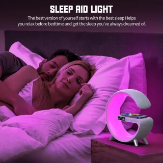 Wake Up Light Draadloze Oplader LED Lichtwekker Wit