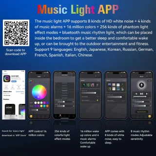 Wake Up Light Draadloze Oplader Zwart