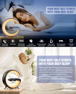 Wake Up Light Draadloze Oplader Zwart