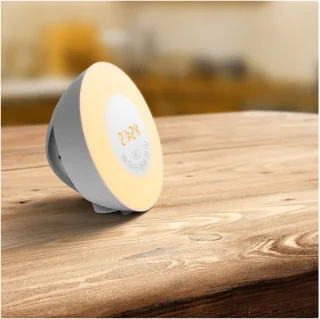 Wake up light FM radio wekker multi kleur