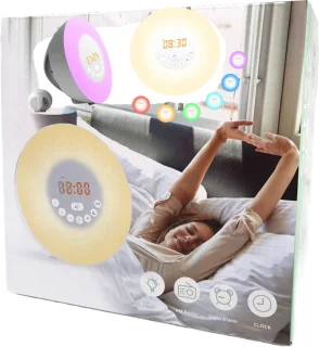 Wake up light FM radio wekker multi kleur