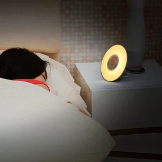 Wake up light FM radio wekker multi kleur
