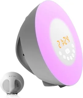 Wake up light FM radio wekker multi kleur