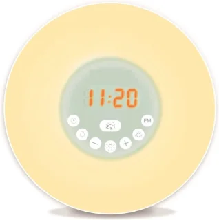 Wake Up Light Kleurrijke Zonsopgangwekker met FM Radio