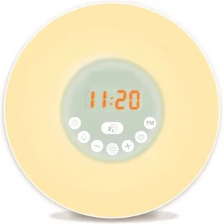 Wake Up Light Kleurrijke Zonsopgangwekker met FM Radio