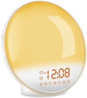 Wake Up Light lichtwekker met FM-radio – wit
