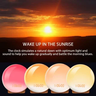 Wake up Light Smart Clock met USB Oplaadpunt en Radio