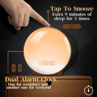 Wake up Light Smart Clock met USB Oplaadpunt en Radio