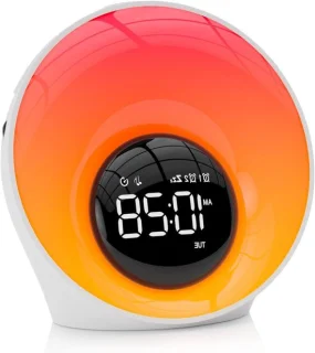 Wake-up light - sunrise alarm - wit