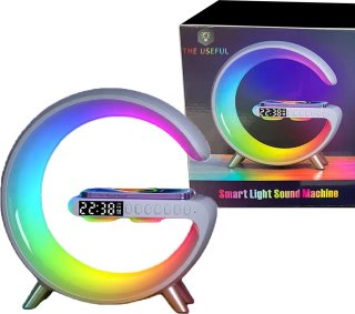 Wake Up Light Wekker Bluetooth Speaker Draadloze Oplader