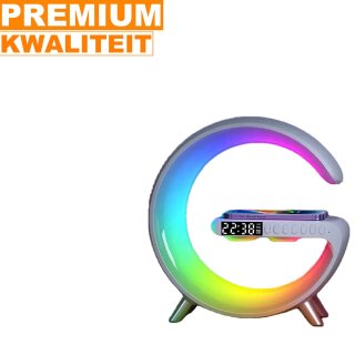 Wake Up Light Wekker Bluetooth Speaker Draadloze Oplader