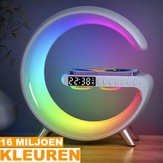 Wake Up Light Wekker Bluetooth Speaker Draadloze Oplader