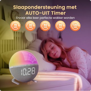 Wake Up Light Wekker Digitale Nachtlampje