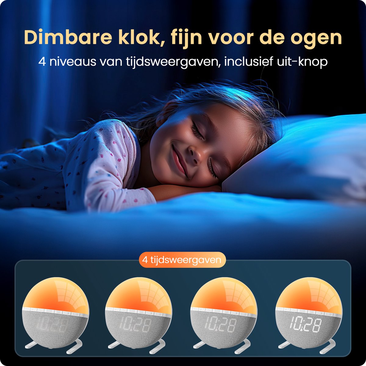 Wake Up Light Wekker Digitale Nachtlampje