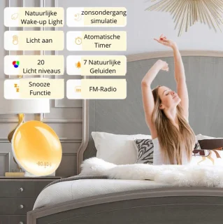 Wake-Up Light Wekker Wit