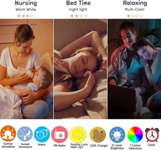 Wake-Up Light Wekker Wit