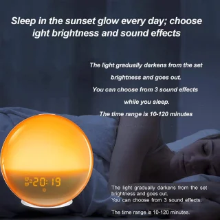 Wake up light wit - wekkerradio en bedlamp