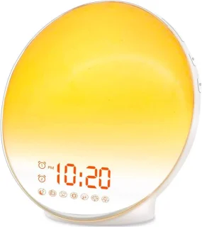 Wake up light wit - wekkerradio en bedlamp