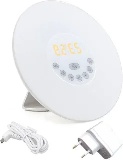 Wake-Up Light Zonsopgangwekker 17 cm Wit