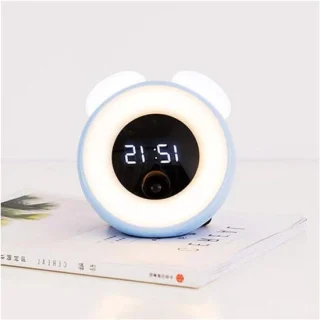 Wekker lamp met nachtlampje en sensor blauw review