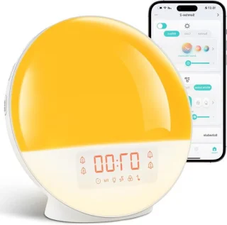 Wekker met app-bediening - wit