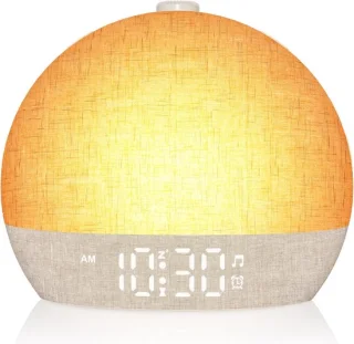 Wekker met licht - geel