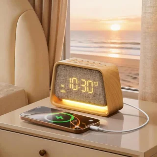 Wekker met nachtlamp