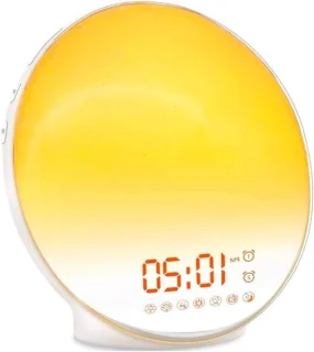 Wekker met zonsopgang