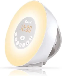 Wekker radio wit 17 cm
