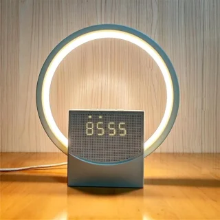 Wekker slaaplamp - 220x200 mm - wit