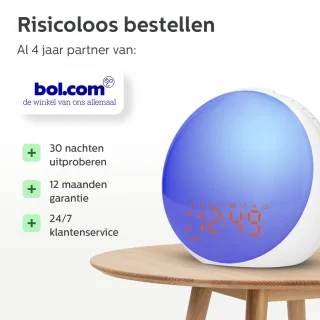 Wekker Wake Up Light Wekkerradio digitaal met USB en dubbel alarm