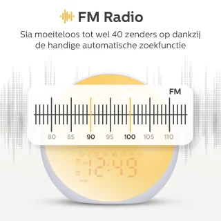 Wekker Wake Up Light Wekkerradio digitaal met USB en dubbel alarm