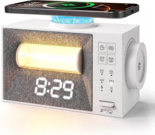 Wekkerradio op netstroom – wit
