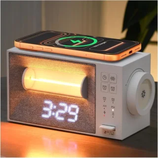 Wekkerradio - Wit - 20 x 11 x 9 cm
