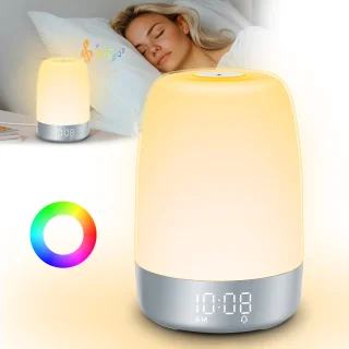 YONO Wake Up Light digitale lichtwekker zilver